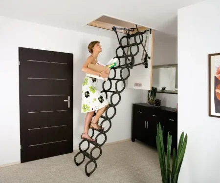 Thang gấp thông minh đa năng ốp trần