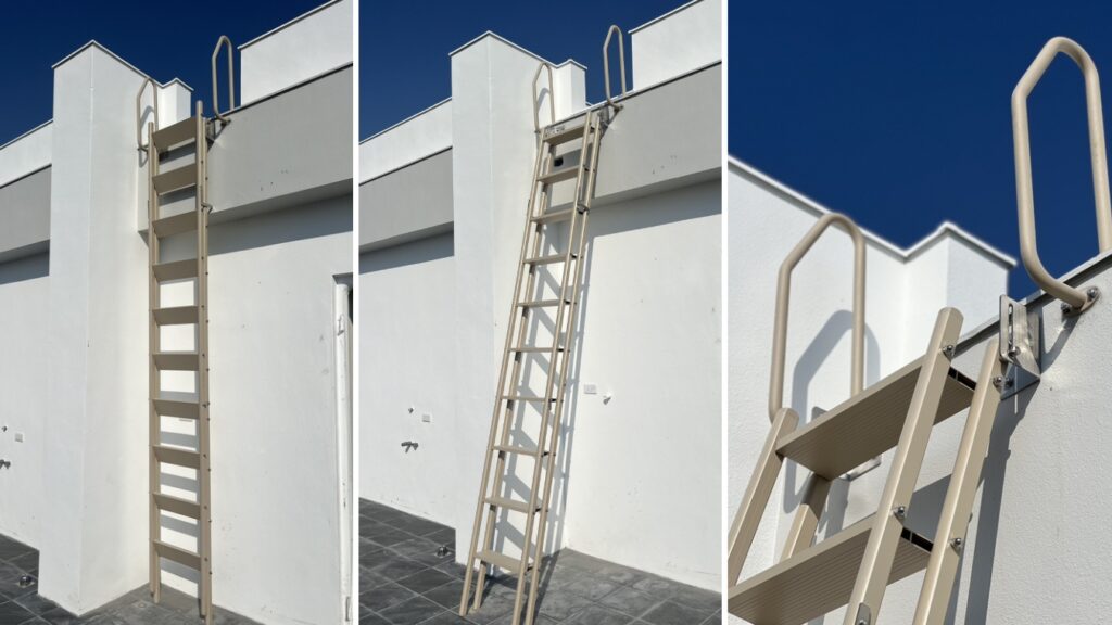 cầu thang lên sân thượng