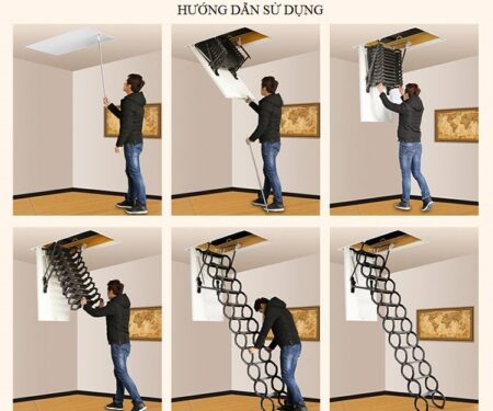 Alternative view of Thang gấp thông minh đa năng ốp trần