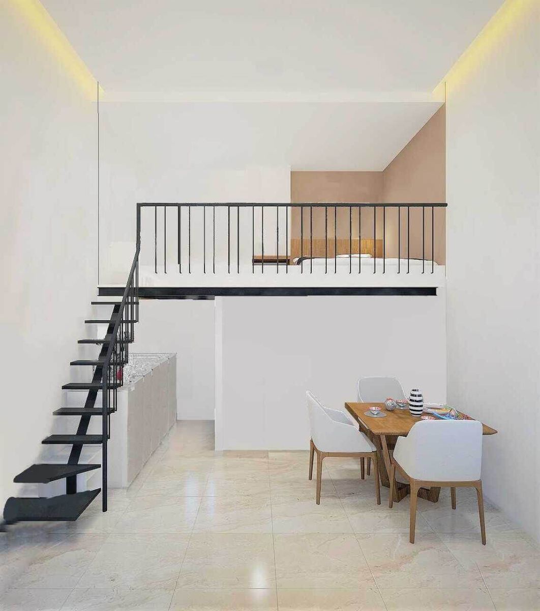 cầu thang phòng trọ